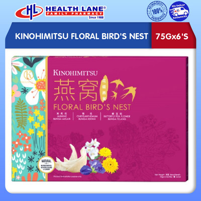 KINOHIMITSU FLORAL BIRD'S NEST (75Gx6'S)